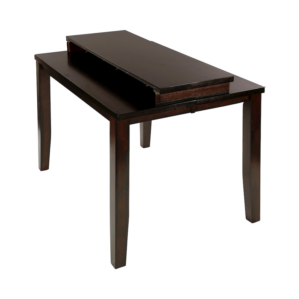 Mantello Wood Veneer Counter Height Dining Room Table in Cherry. Picture 3