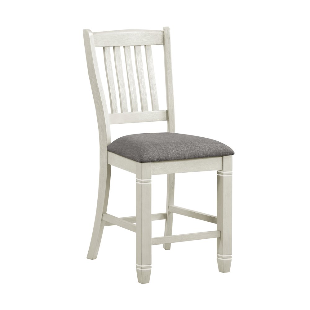 Granby Textured Counter Height Dining Chair, set of 2 in Gray. Picture 1