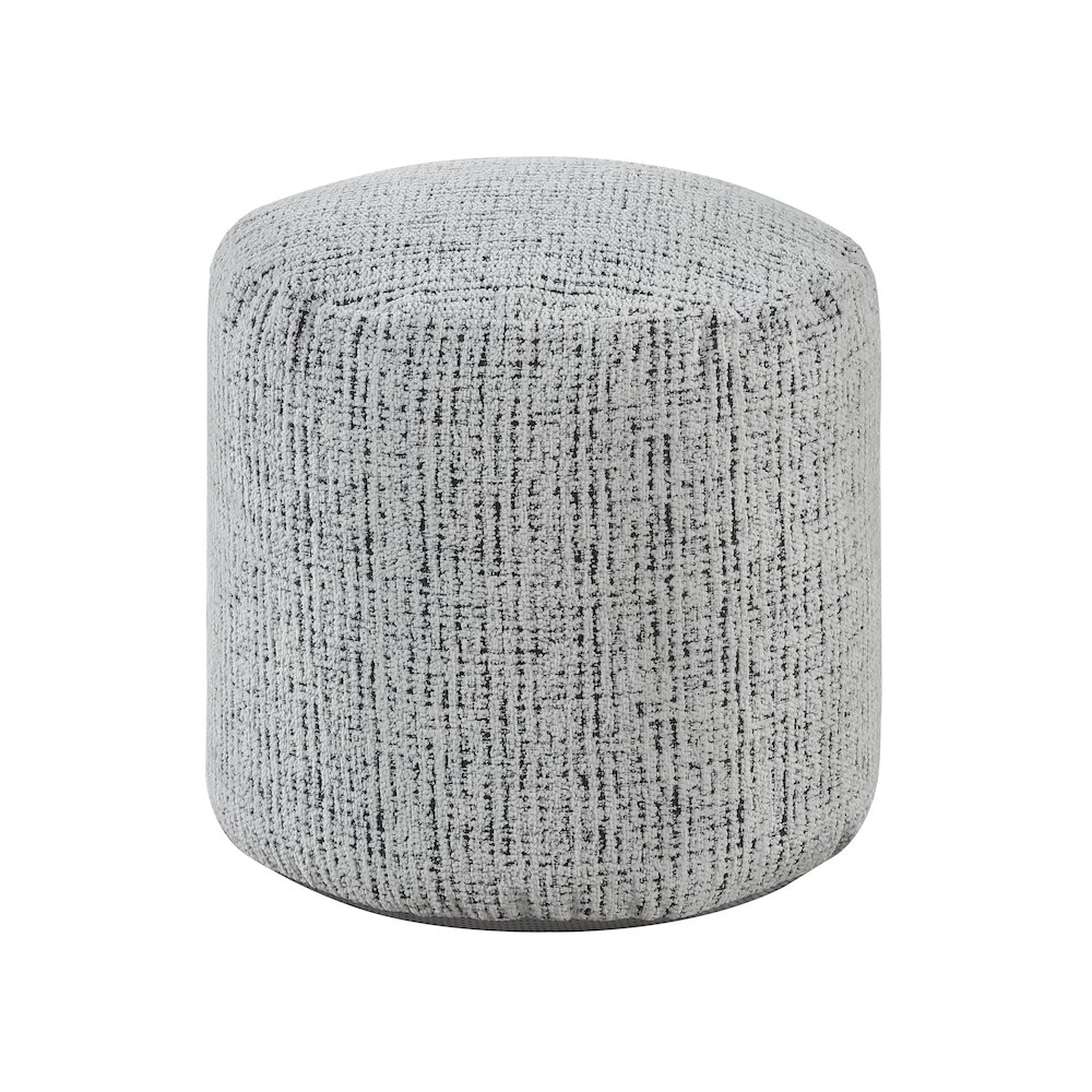 Aiken Chenille Pouf In Multi Color. Picture 1
