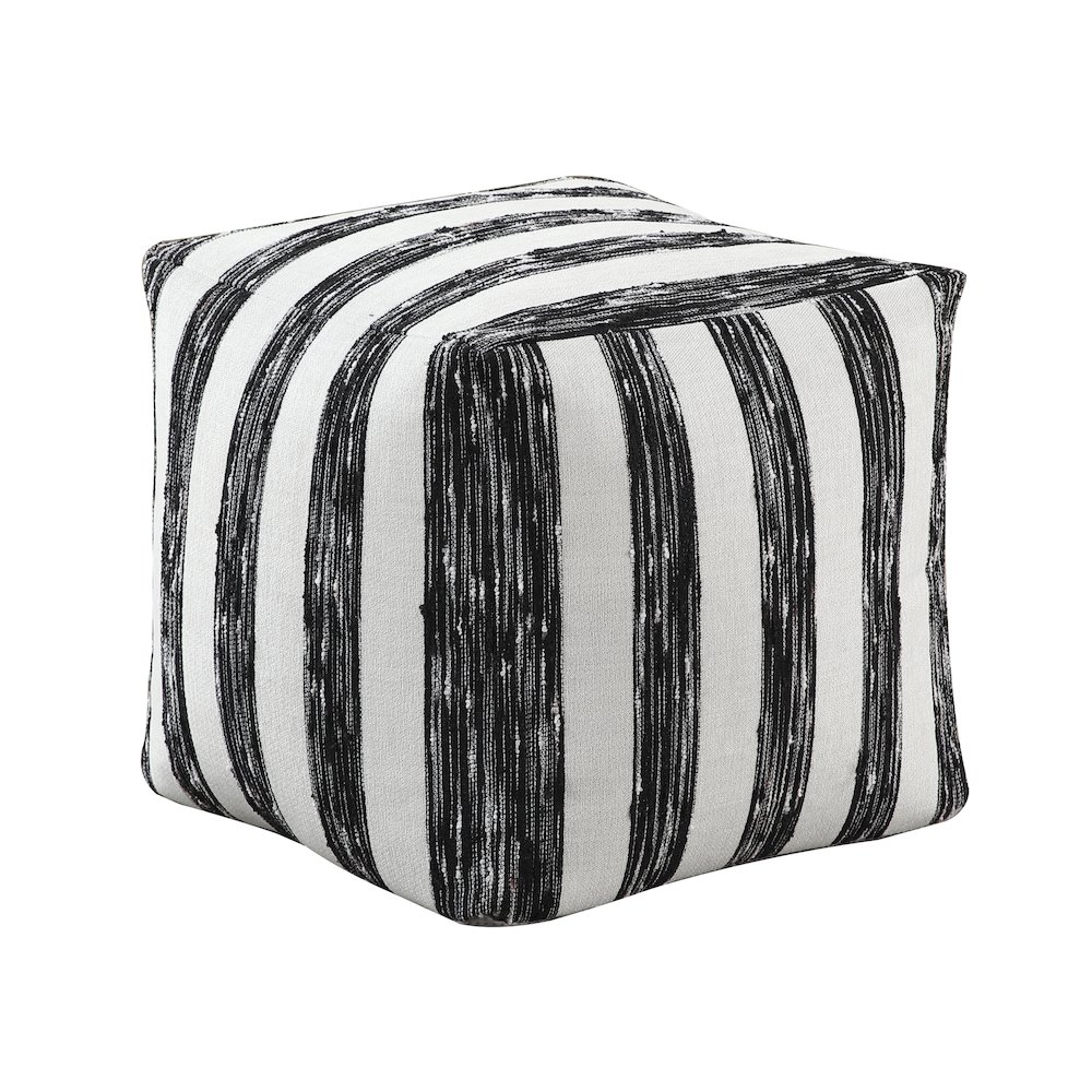Avril  Jacquard Pouf In Multi Color. Picture 1