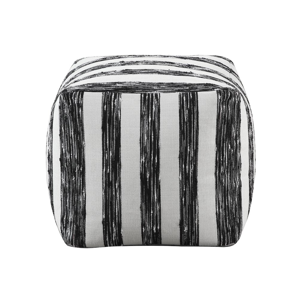 Avril  Jacquard Pouf In Multi Color. Picture 3
