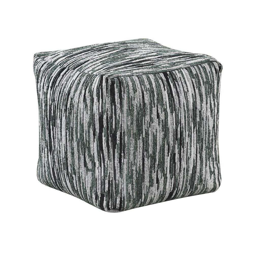 Lundy  Jacquard Pouf In Multi Color. Picture 1