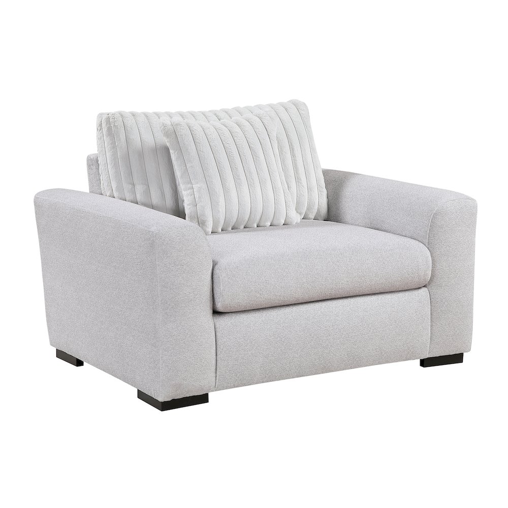 Athena Textured Chair in Gray. Picture 1