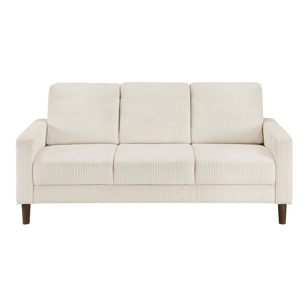 Crandall Corduroy Sofa in Beige. Picture 5