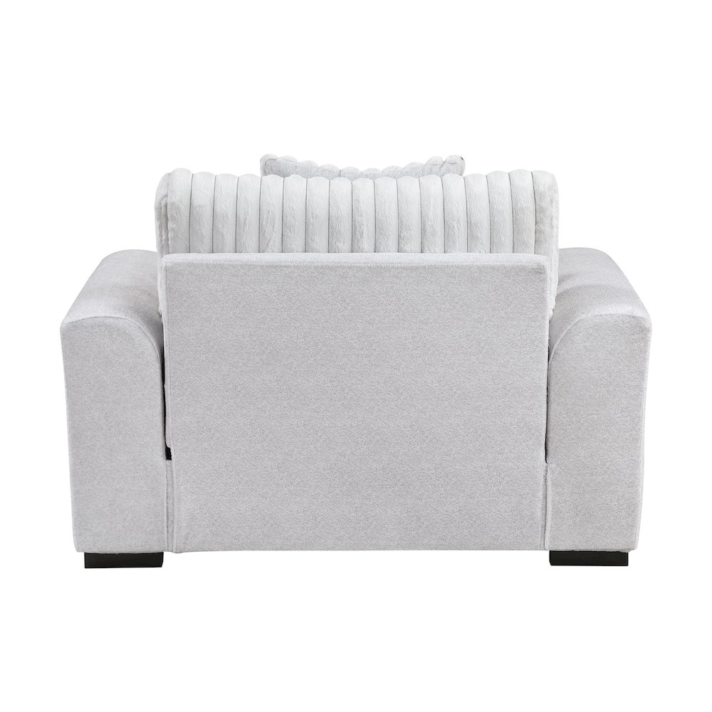 Athena Textured Chair in Gray. Picture 4