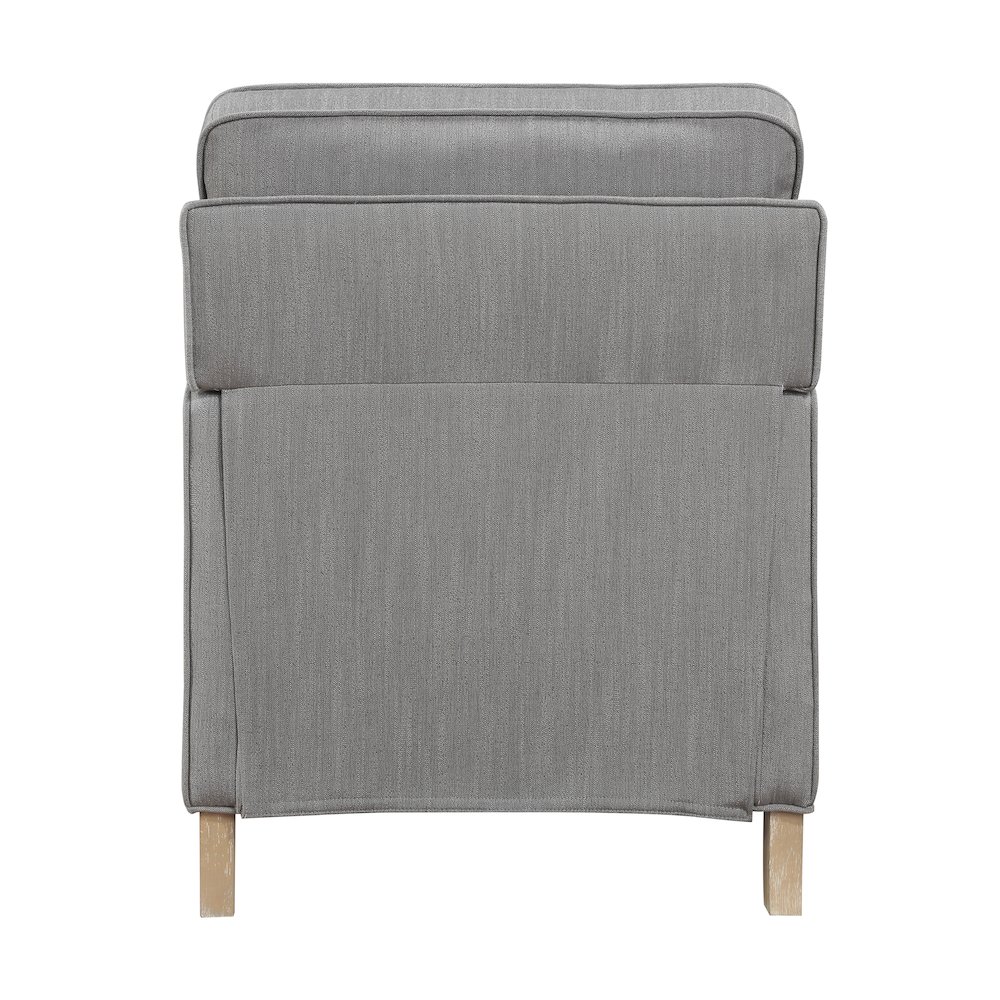 Hampstead Textured Push Back Reclining Chair in Gray. Picture 4