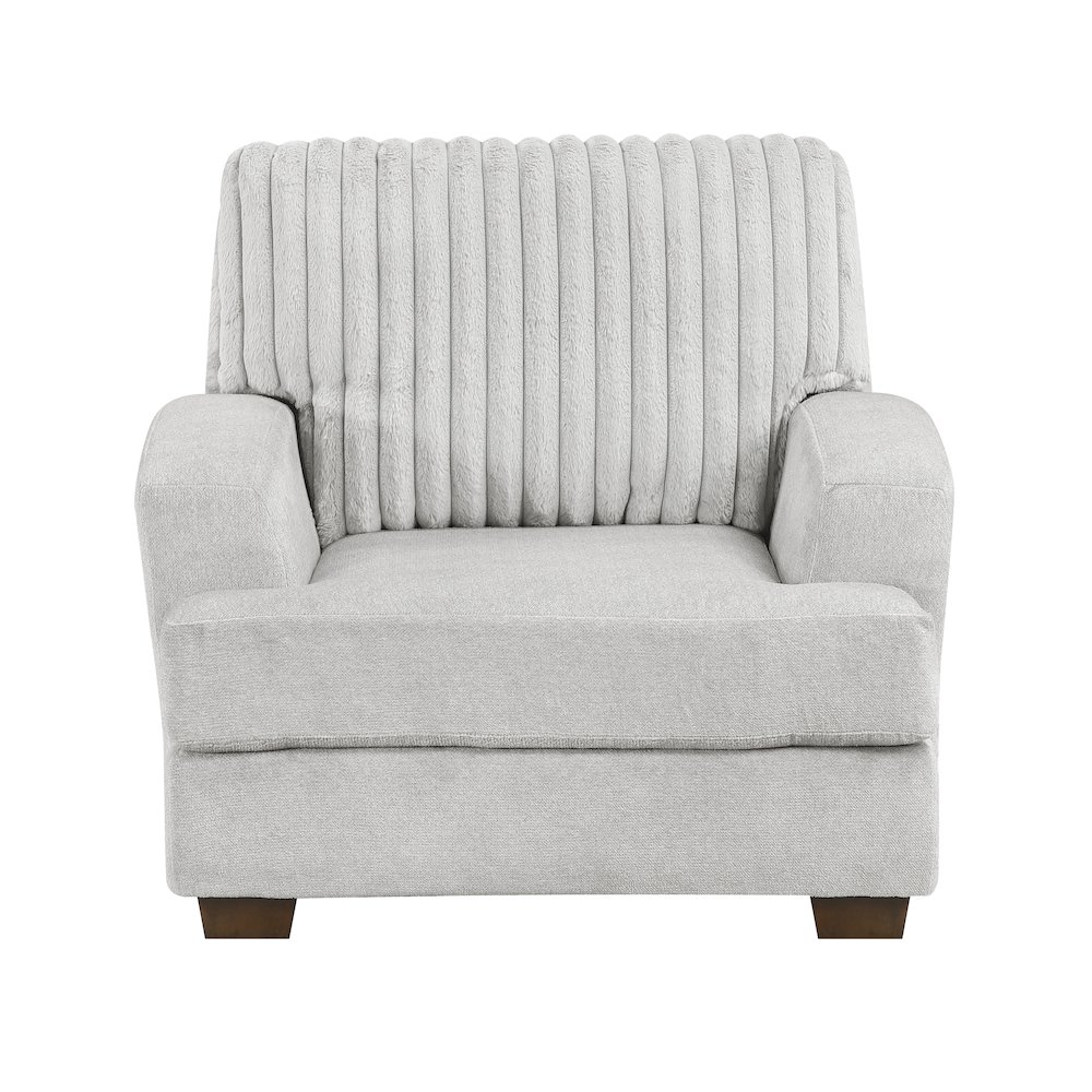 Santiago Microfiber Chair in Light Gray. Picture 5