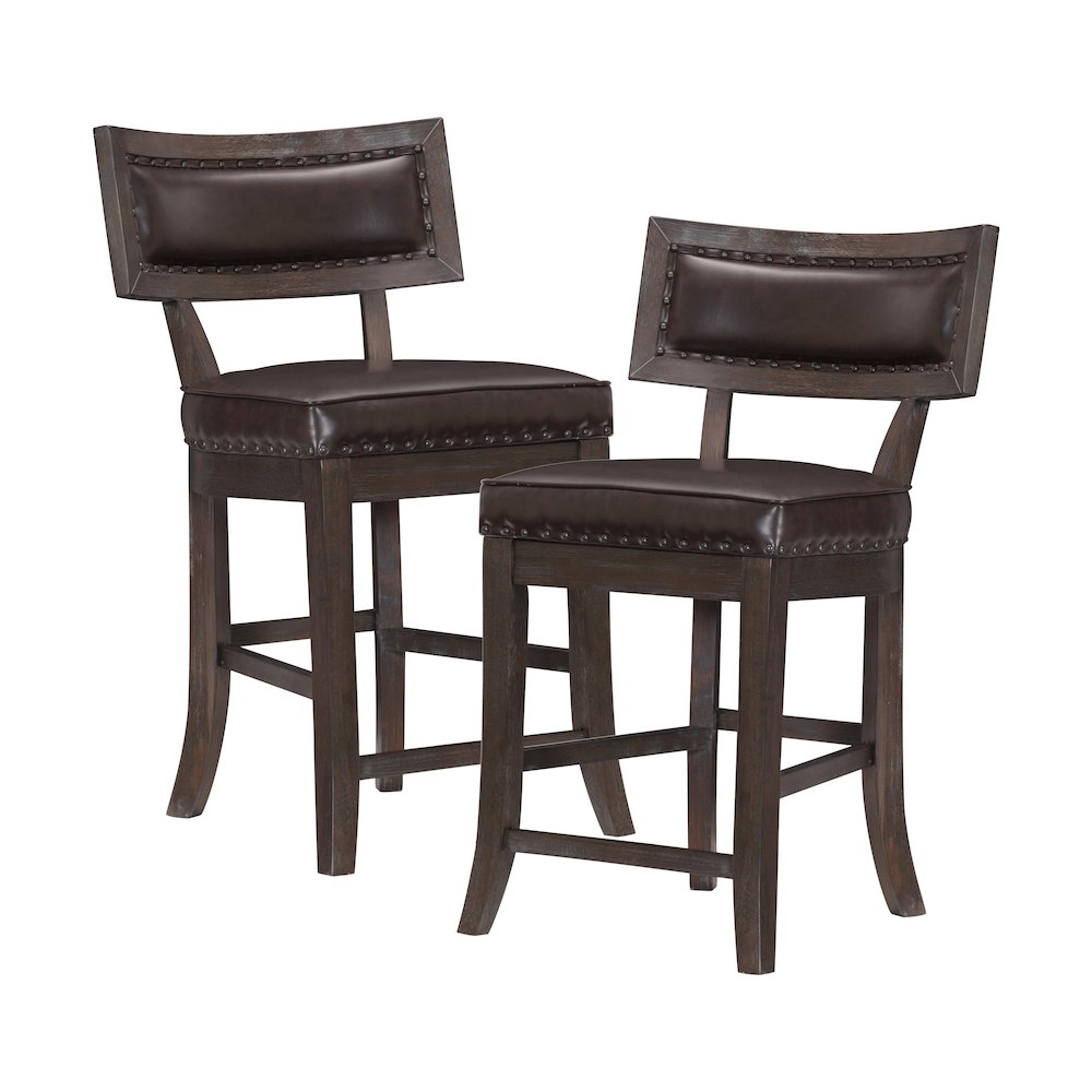Oxton Wood Counter Height Dining Chair, set of 2 in Espresso. Picture 5