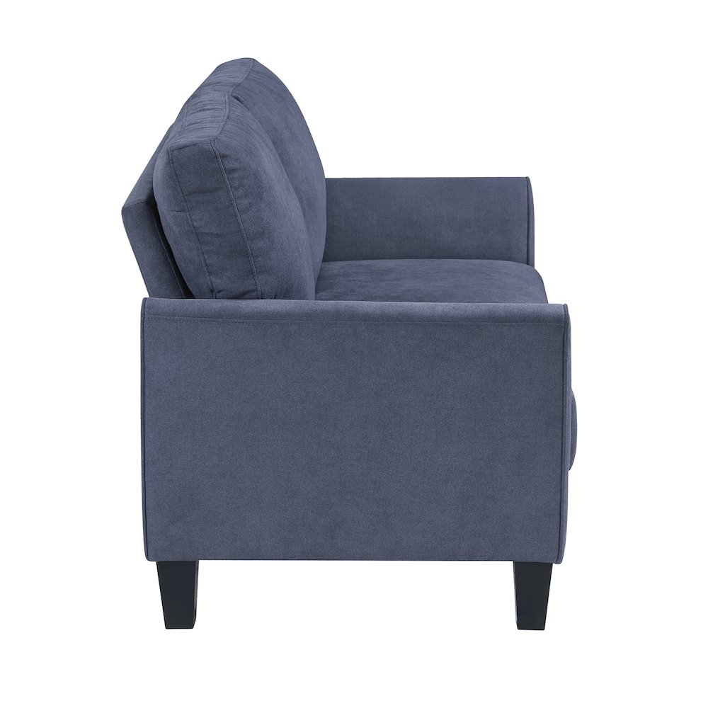 Aliana Textured Love Seat in Blue. Picture 7