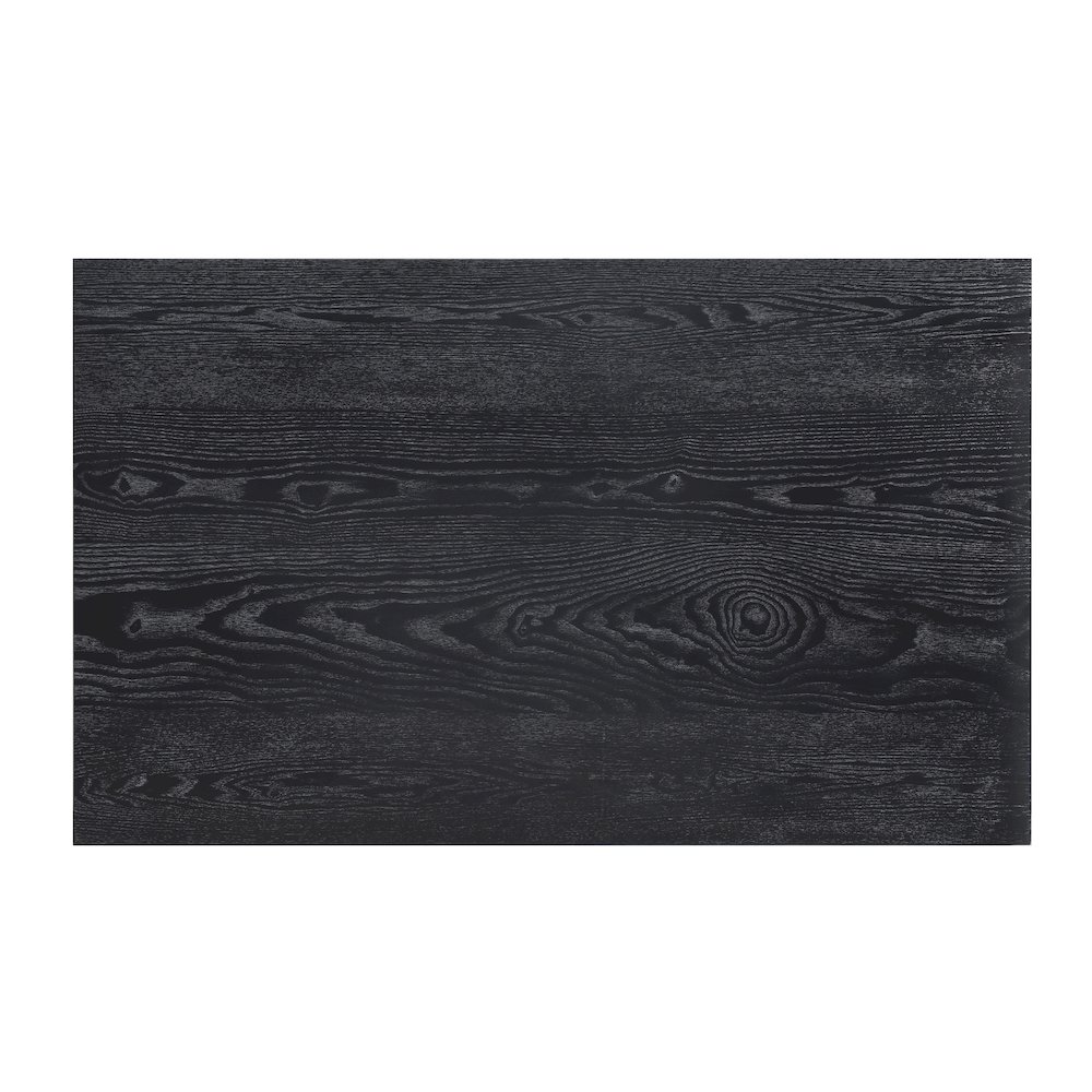 Andreas Wood Dining Room Table in Black. Picture 5