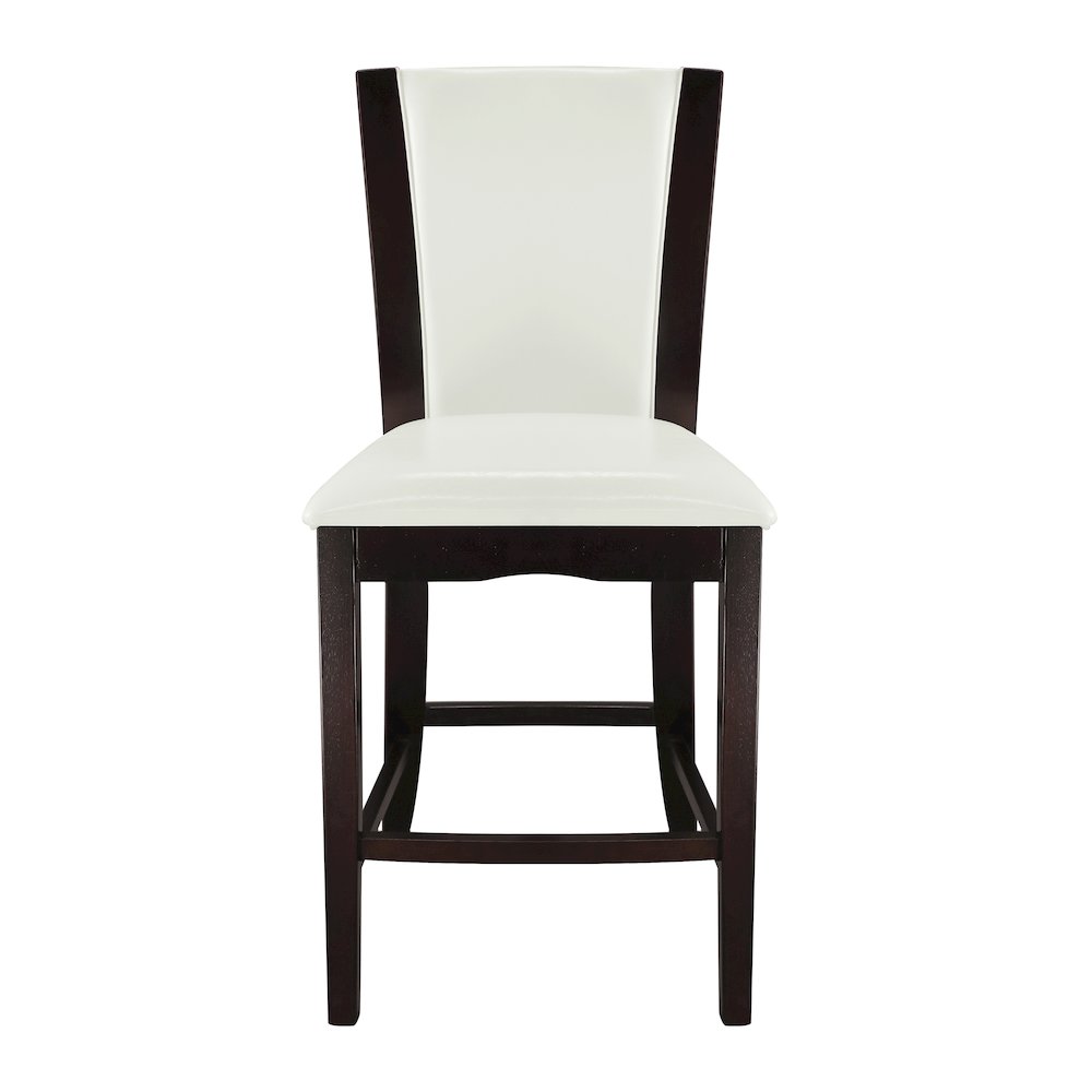 Daisy Wood Counter Height Dining Chair, set of 2 in White. Picture 5