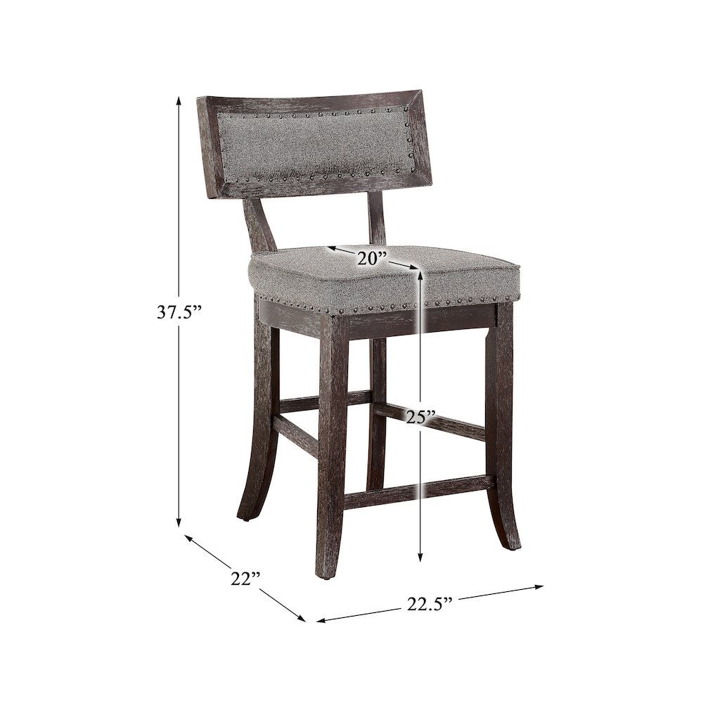 Oxton Wood Counter Height Dining Chair, set of 2 in Baltimoe espesso. Picture 4