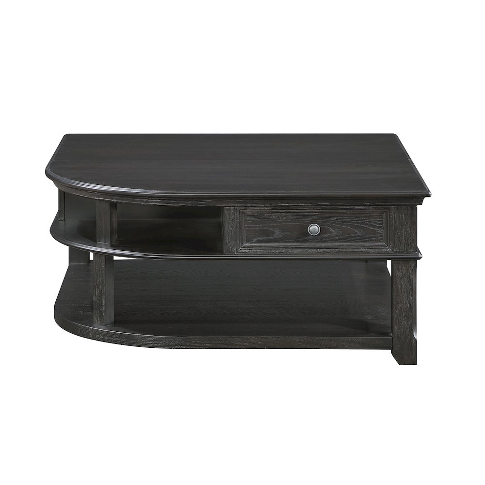 Muriel Pine Lift Top Cocktail Table in Charcoal. Picture 8