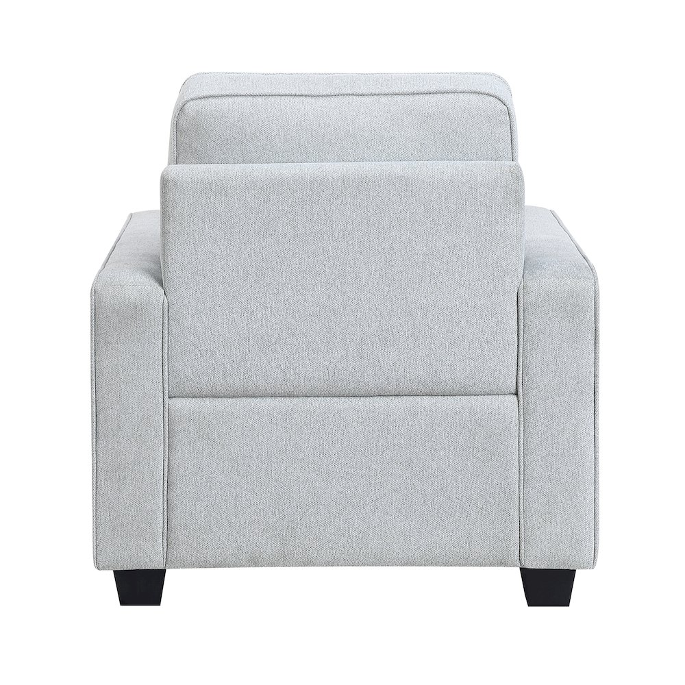Gael Textured Chair in Gray. Picture 3