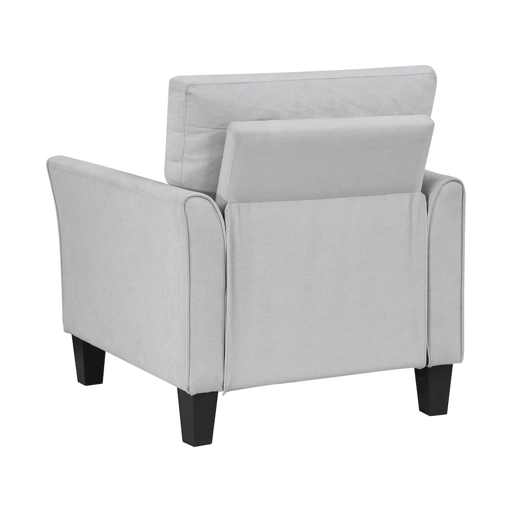 Aliana Textured Chair in Gray. Picture 5
