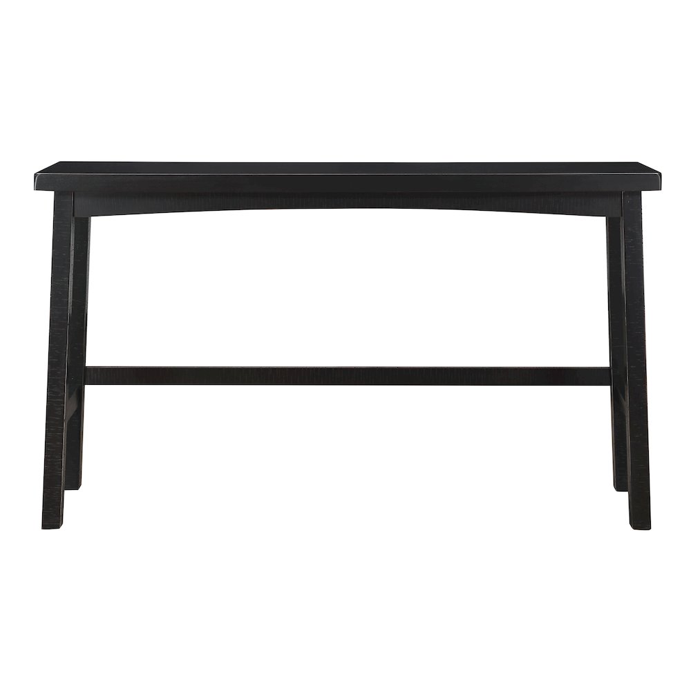 Caspian Solid Wood Pub Height Set (set of 4) in Black Finish. Picture 3
