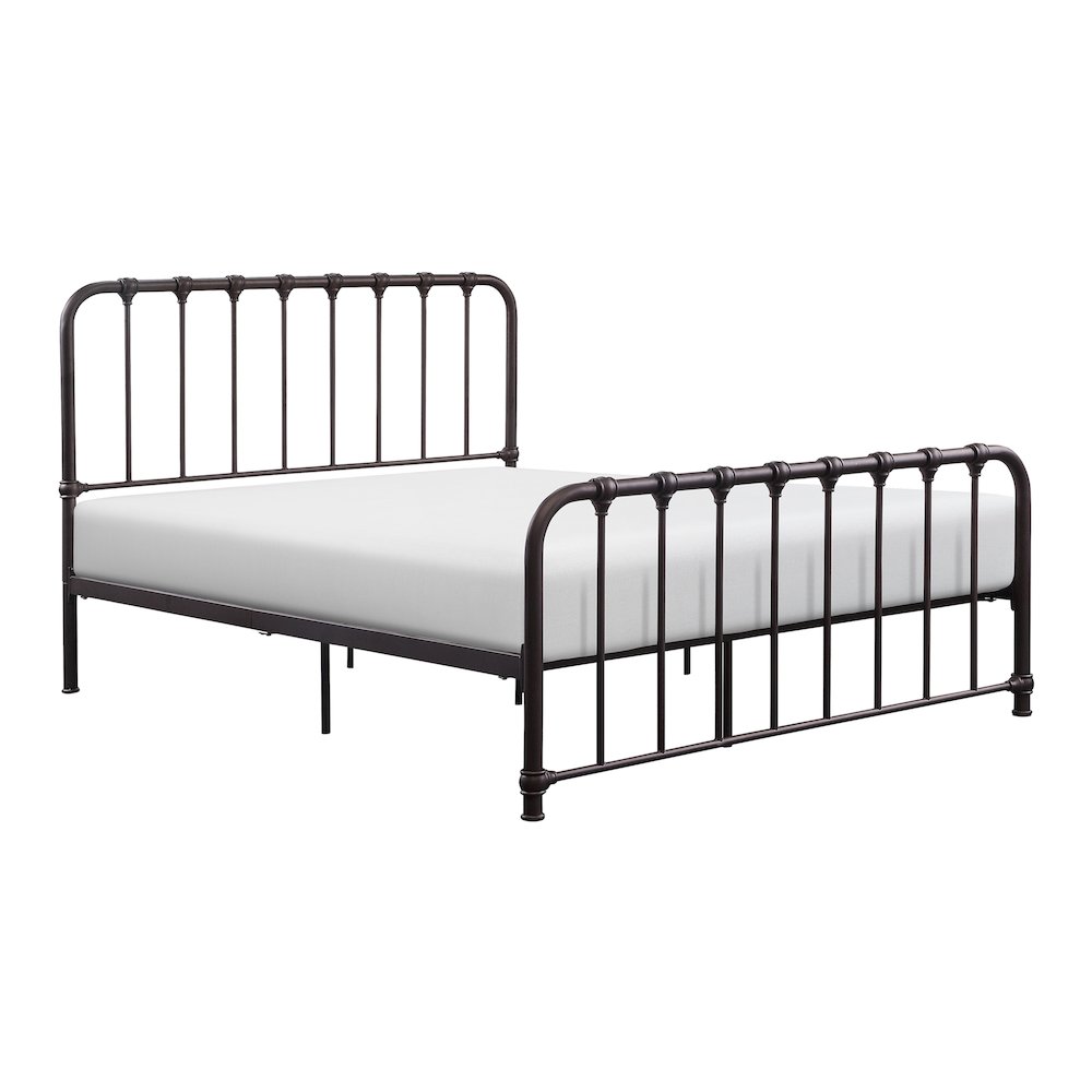 Bethany Metal Full Metal Platform Bed in Dark Bronze. Picture 1