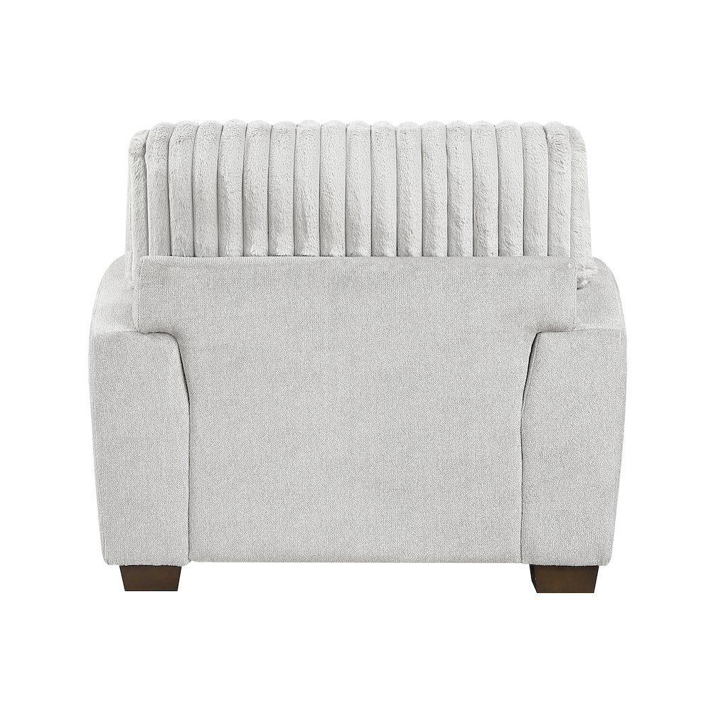 Santiago Microfiber Chair in Light Gray. Picture 3