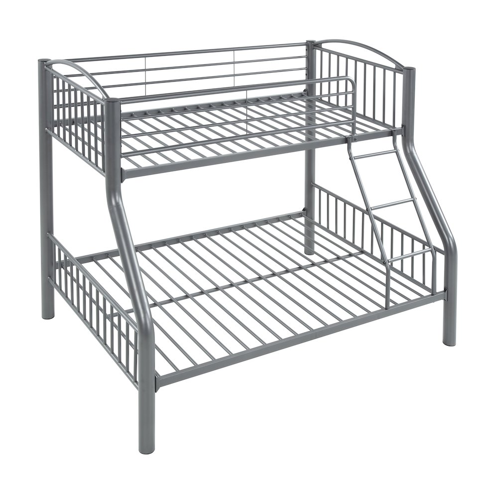 Beckett Metal Twin Over Full Metal Bunk Bed in Gray. Picture 4