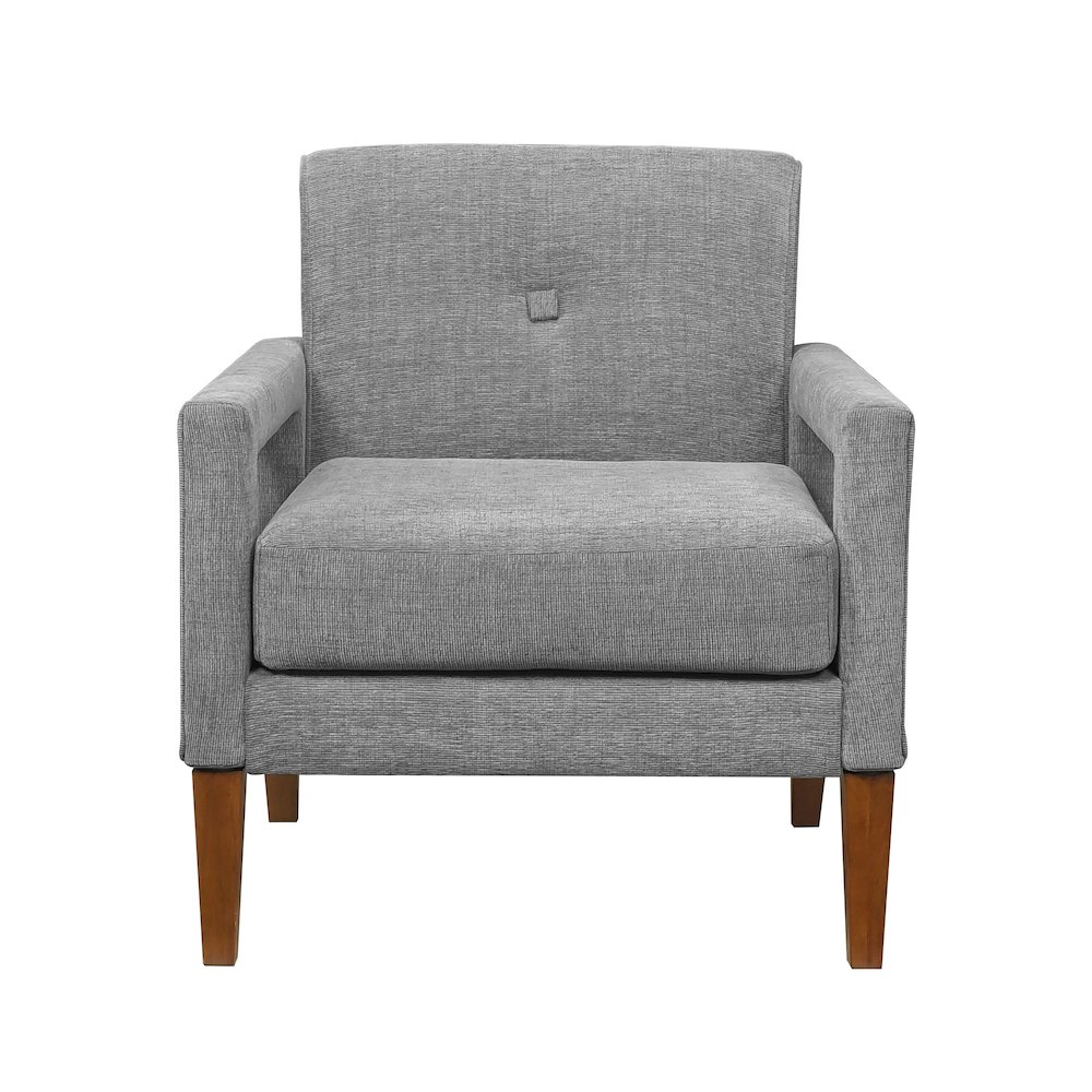 Belfort Chenille Chair in Gray. Picture 6