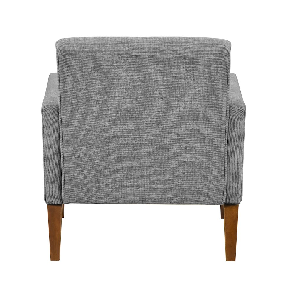 Belfort Chenille Chair in Gray. Picture 4