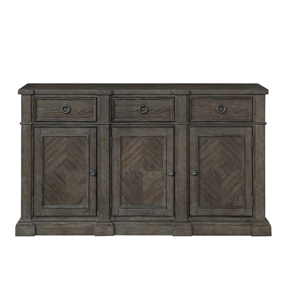 Sarasota Wood Dining Room Server in Driftwood brown. Picture 3