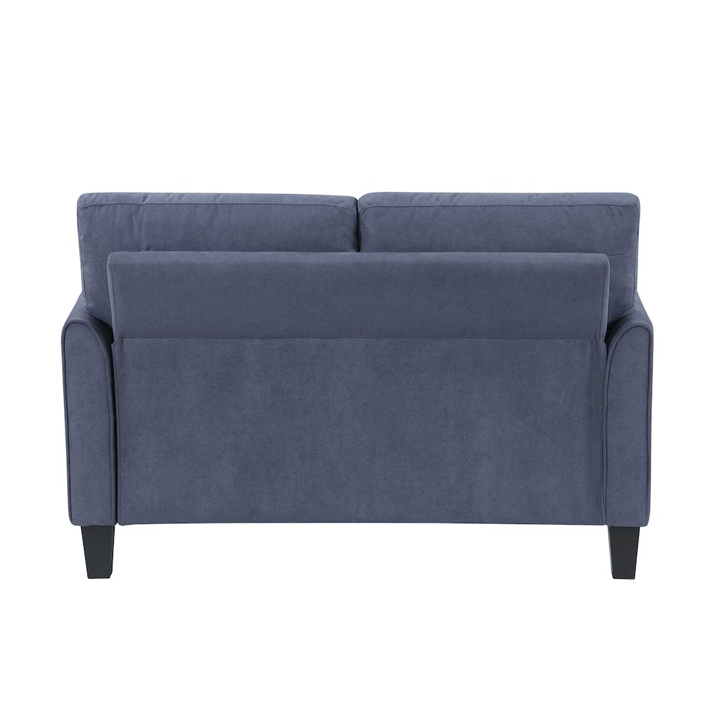 Aliana Textured 3pc Set: Sofa, Loveseat, Chair in Blue. Picture 7