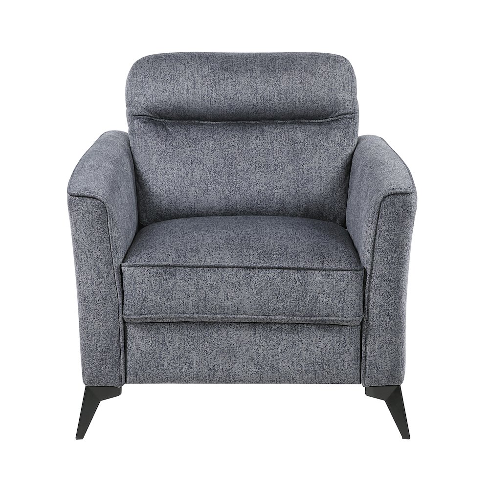 Tellot Microfiber Chair in Dark Gray. Picture 6