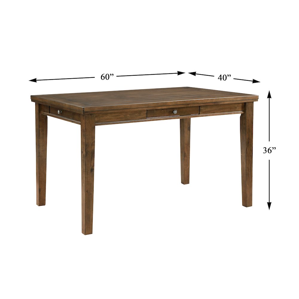Tigard Wood Counter Height Dining Room Table  in Cherry. Picture 4