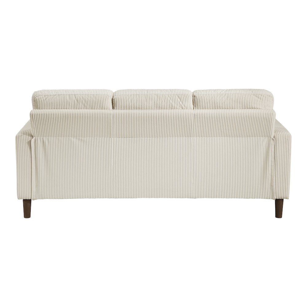 Crandall Corduroy Sofa in Beige. Picture 4