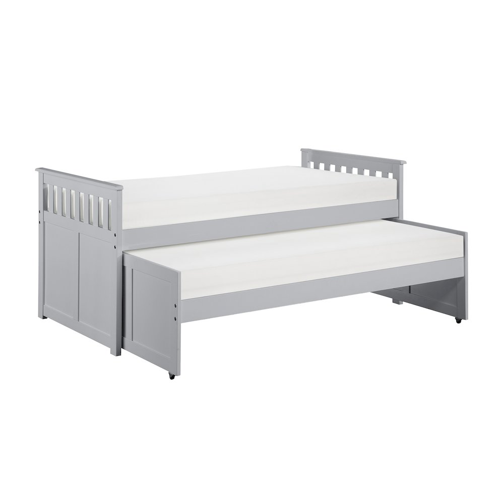Orion Pine Twin/Twin Bed in Gray. Picture 5