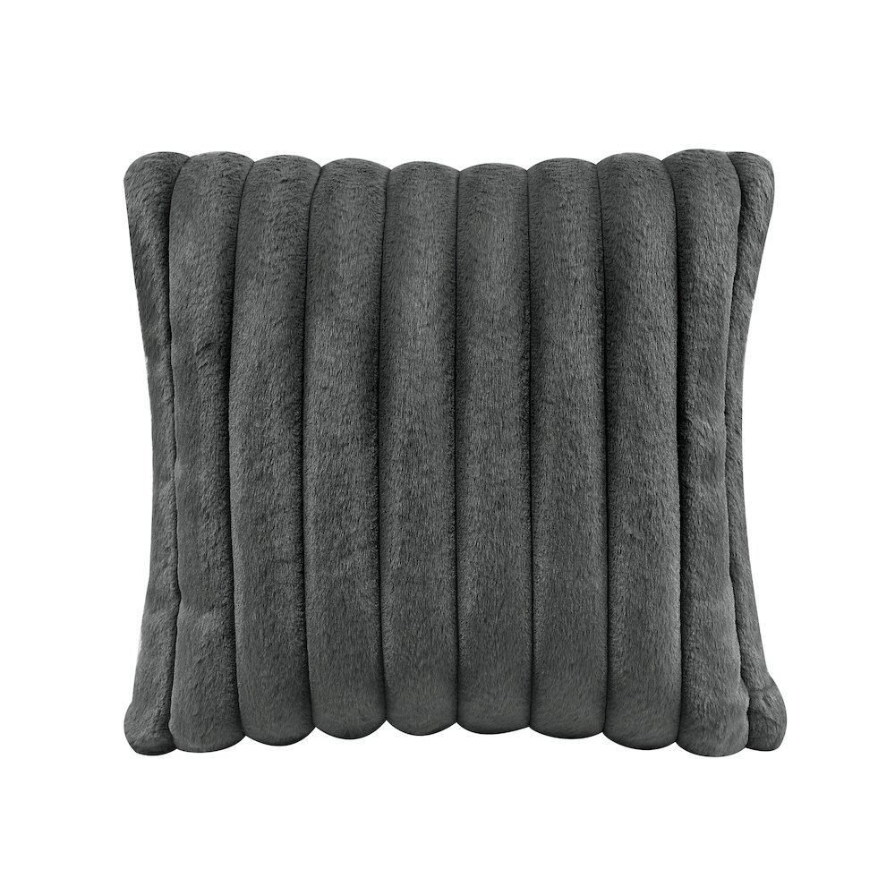 Athena Textured Sofa in Dark Gray. Picture 12