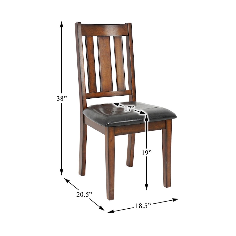 Delmar Asian Hardwood 6-Piece Pack Dinette Set in Espresso. Picture 9