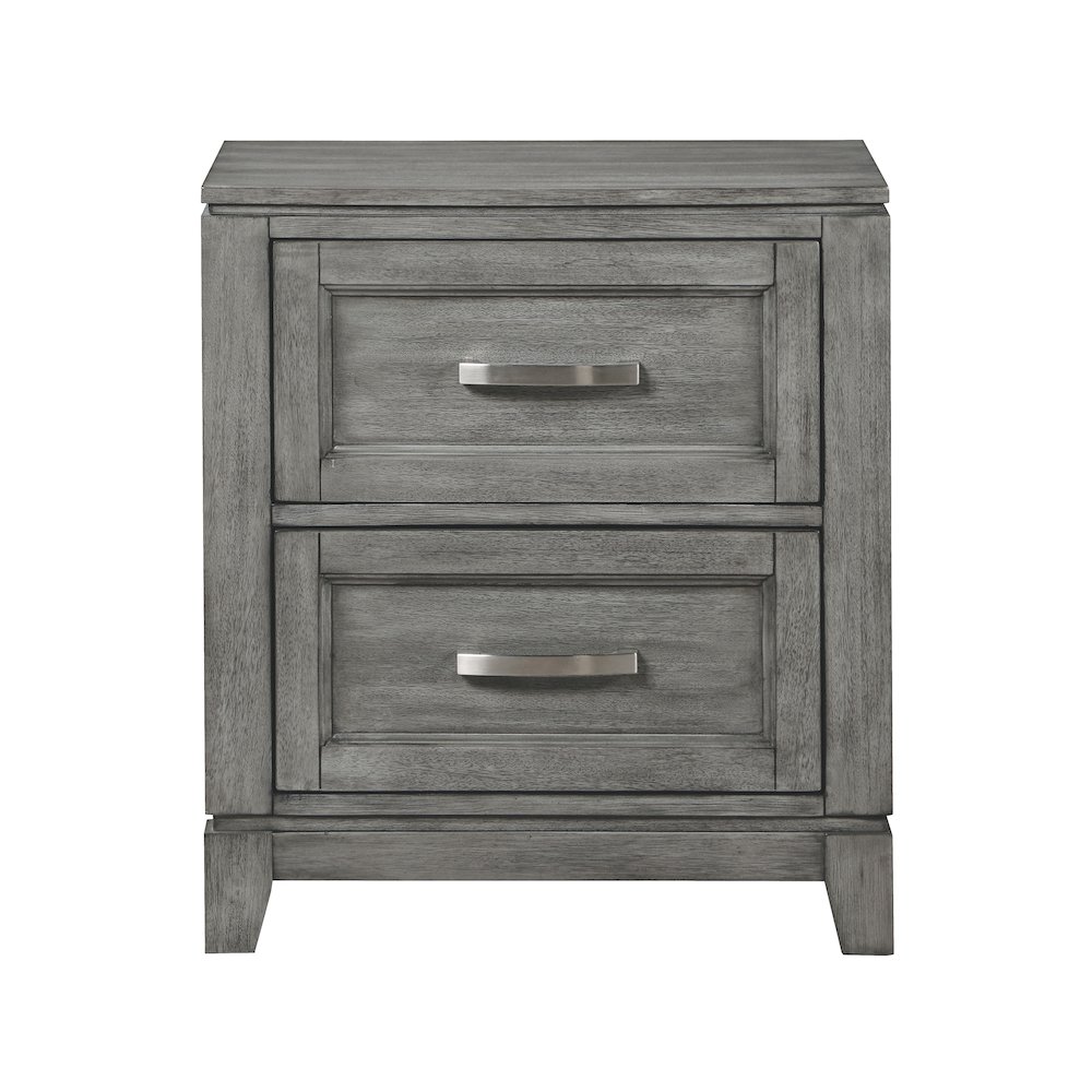 Garretson Acacia Nightstand in Gray. Picture 3