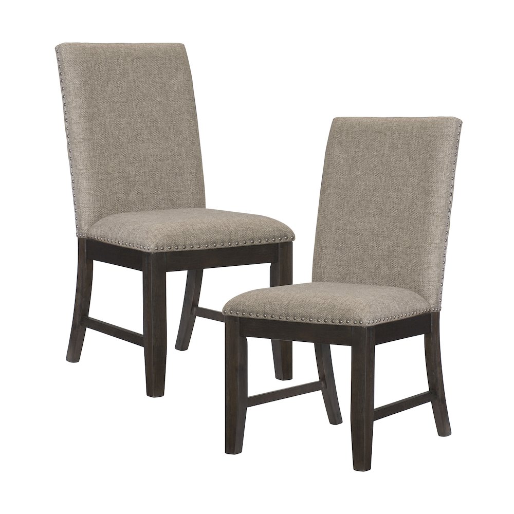 Southlake Textured Dining Room Side Chair, set of 2 in Brown. Picture 5