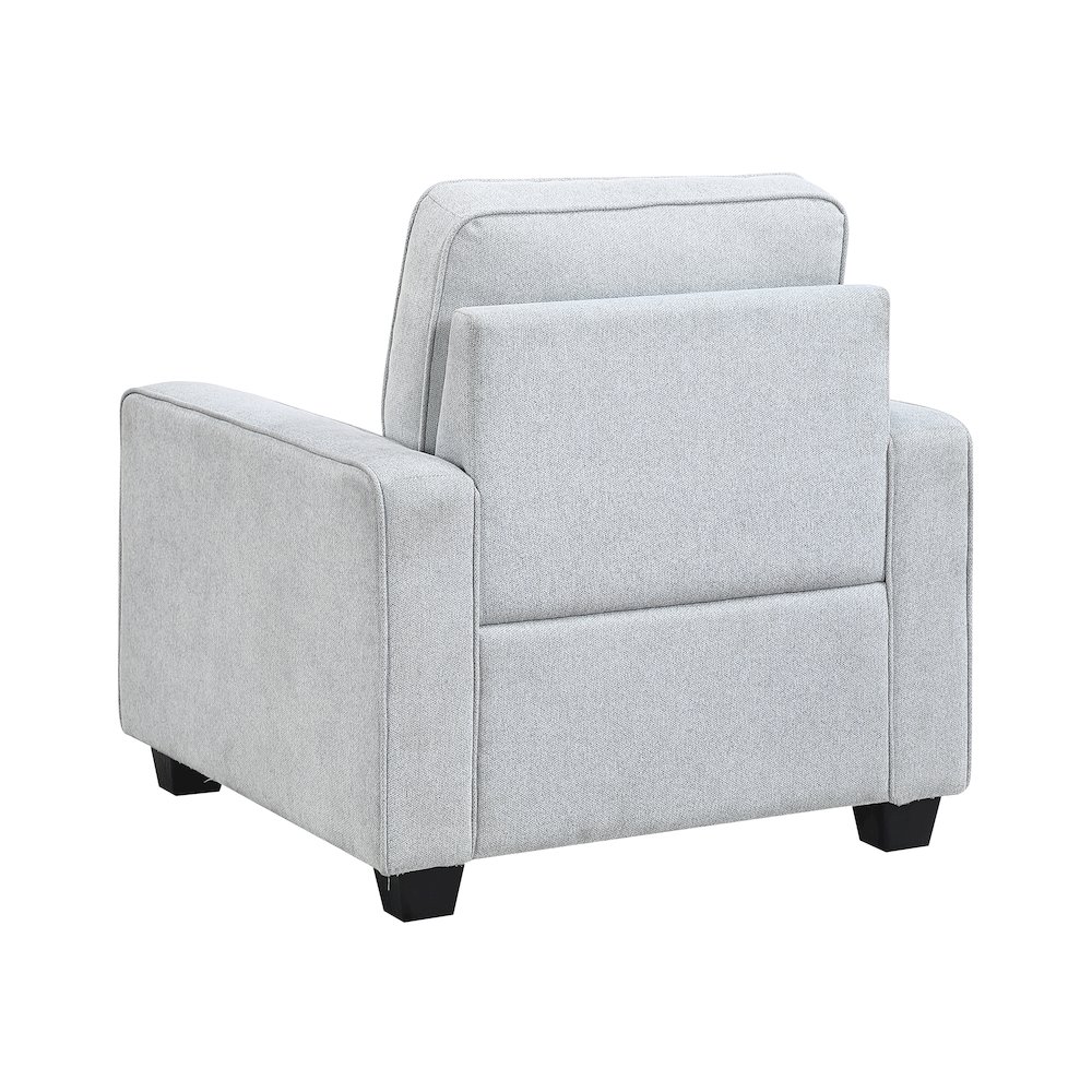 Gael Textured Chair in Gray. Picture 4
