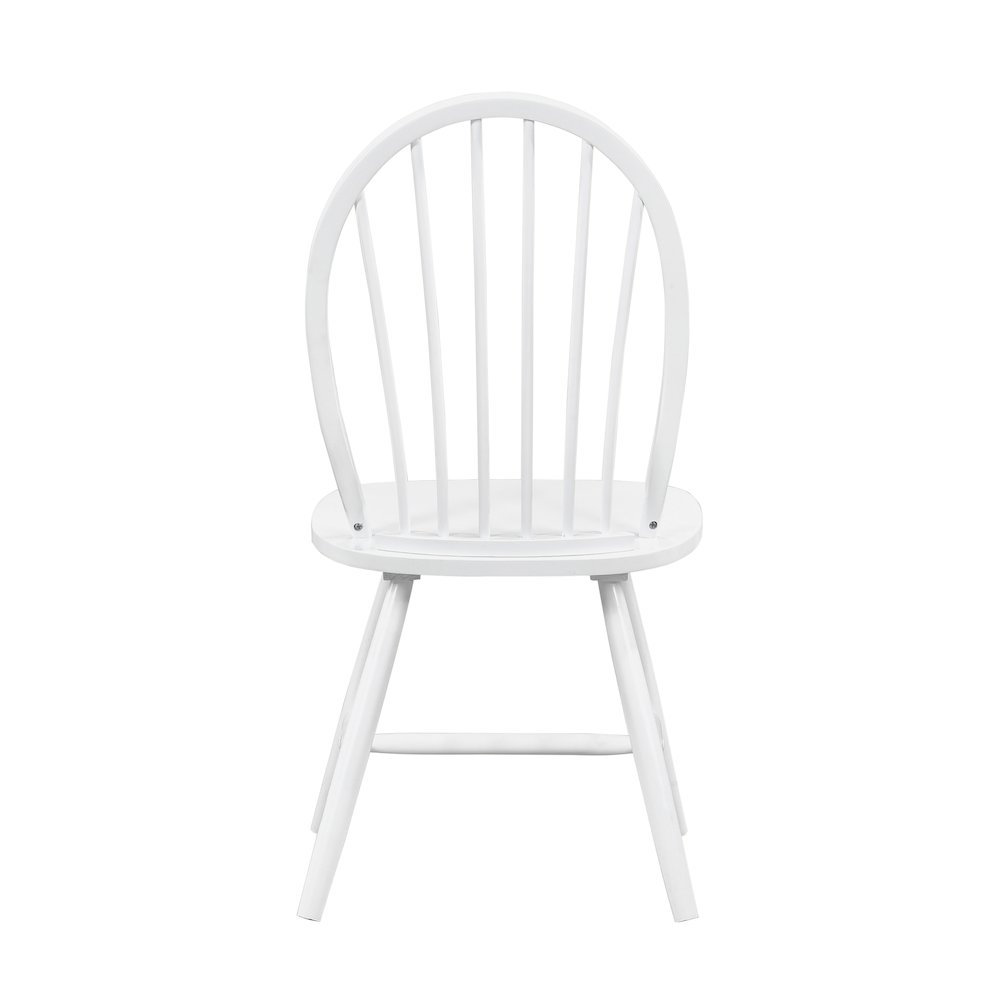 Shelby Wood Dining Room Side Chair, set of 2 in White. Picture 3