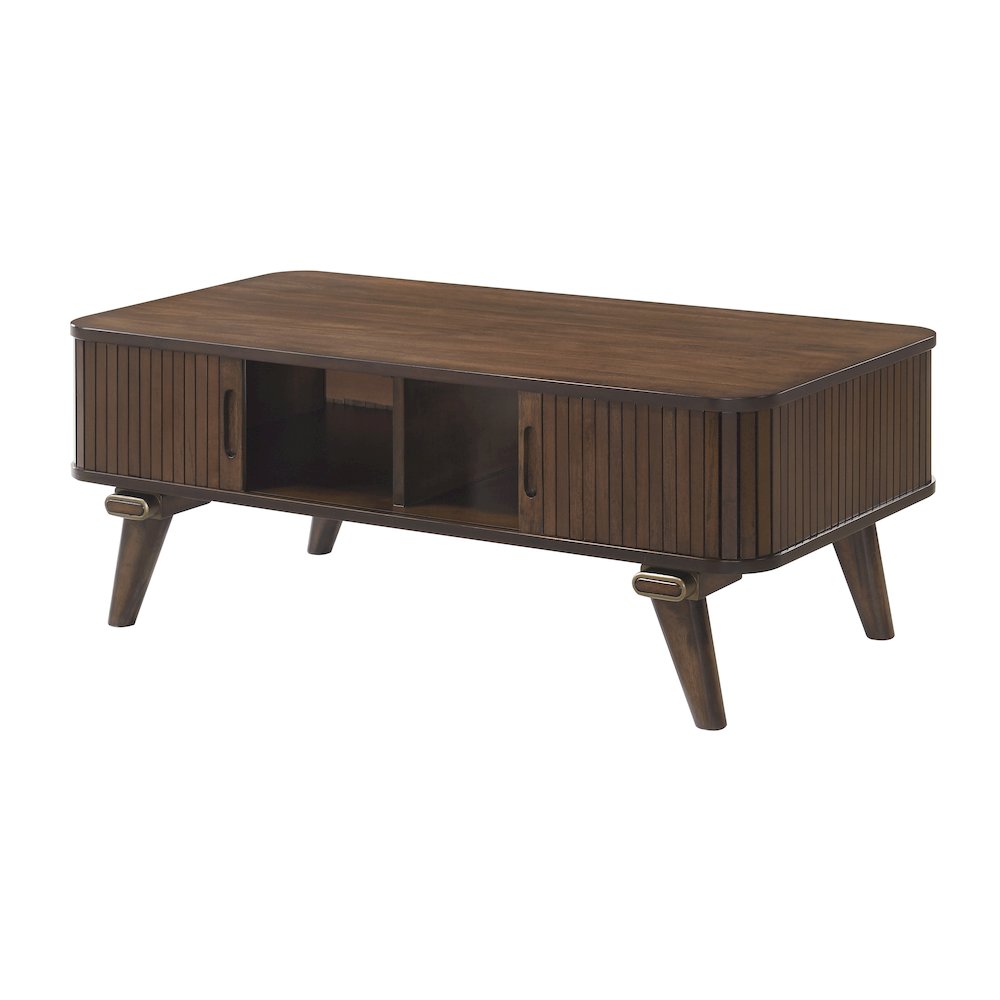 Monroe Asian Hardwood Cocktail Table in Mango. Picture 7