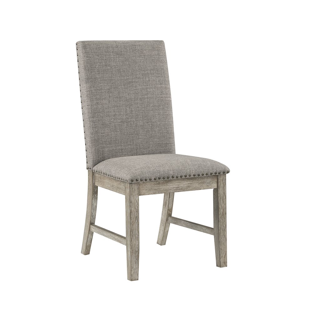 Southlake Textured Dining Room Side Chair, set of 2 in Light gray. Picture 1
