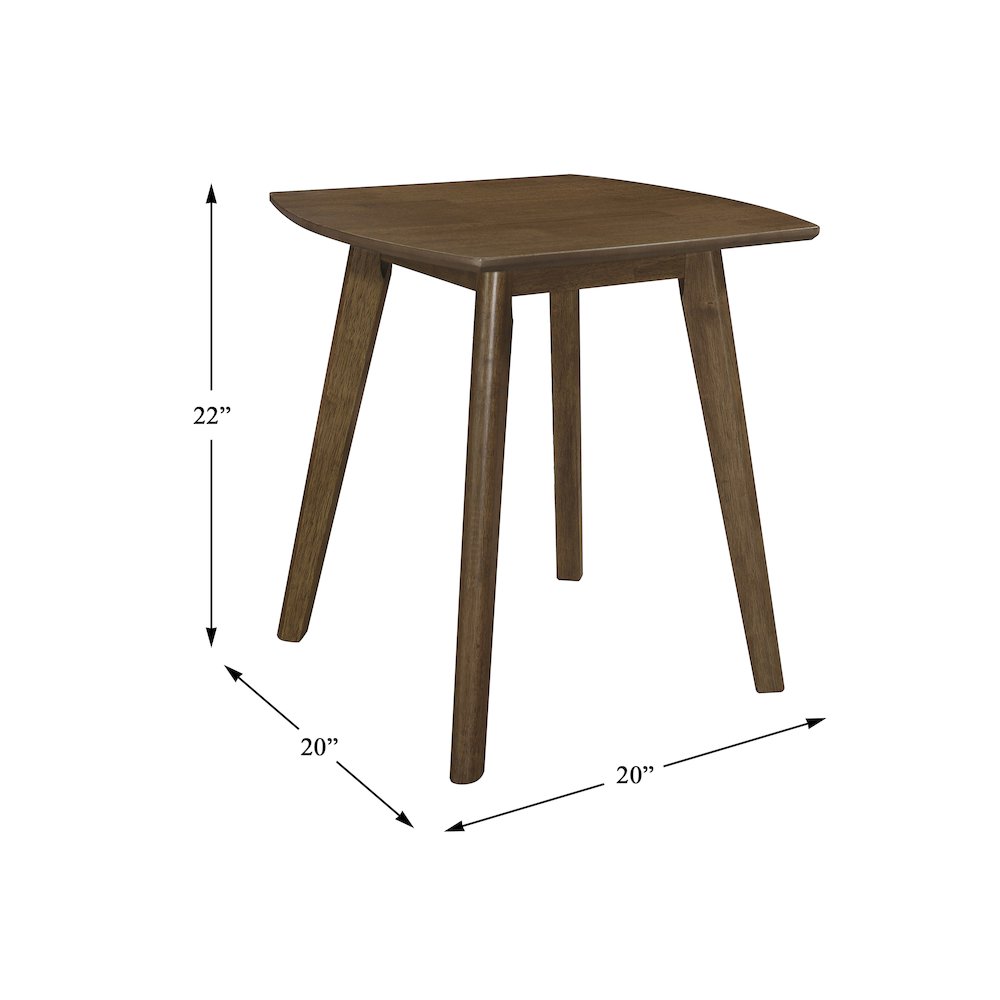 Damala Rubberwood 3-Piece Occasional Tables in Walnut. Picture 8