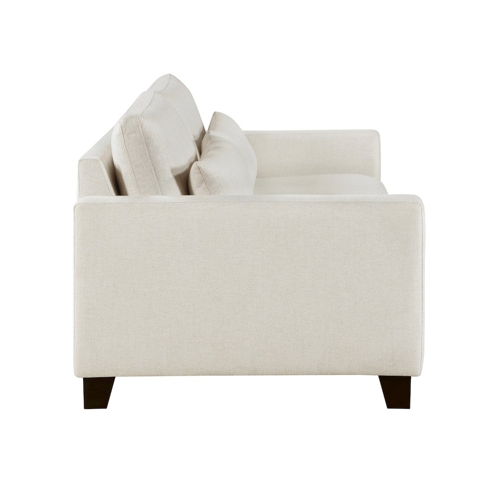 Zeke Textured Sofa in Ivory. Picture 6