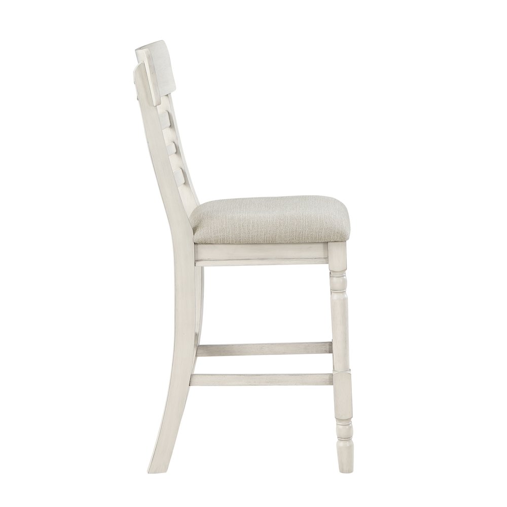 Alburgh Textured Counter Height Chair, set of 2 in Light gray. Picture 5