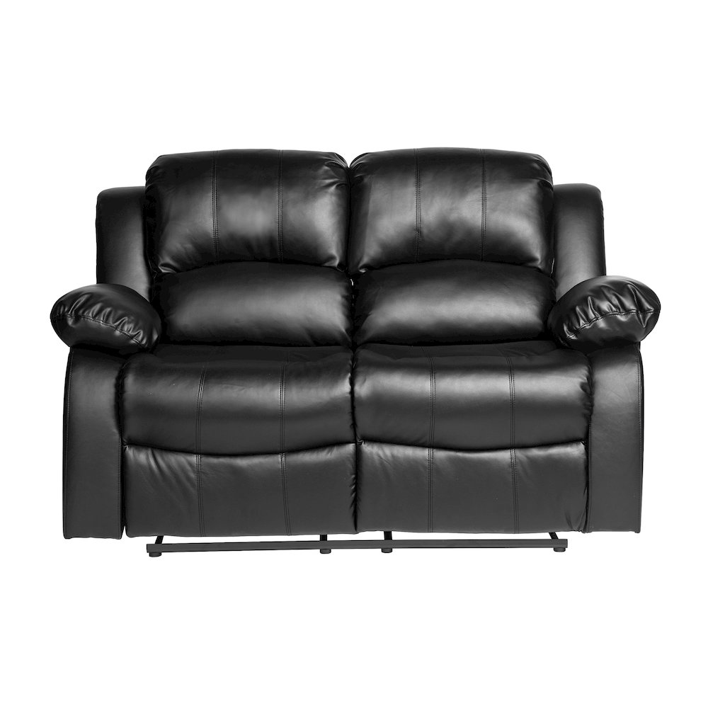 Cranley Microfiber Double Reclining Loveseat in Brown. Picture 5