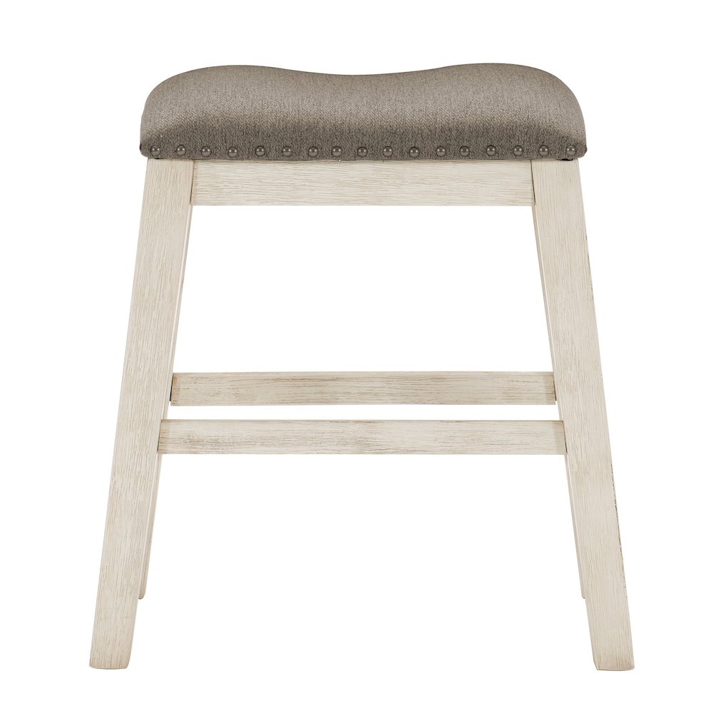 Timbre Textured Counter Height Stool, set of 2 in Brown. Picture 3