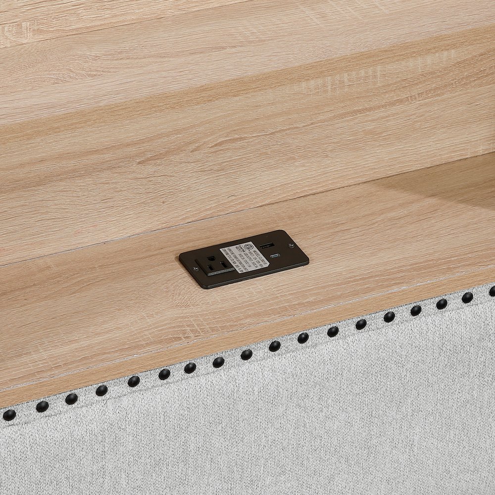 Baxter Textured Daybed with Trundle in Light Gray. Picture 10