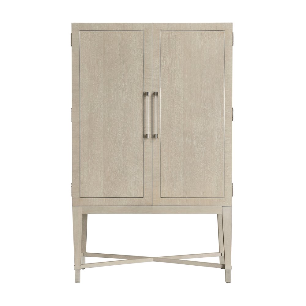 Genoa Oak Veneer Bar Cabinet in Light Oak Finish. Picture 3