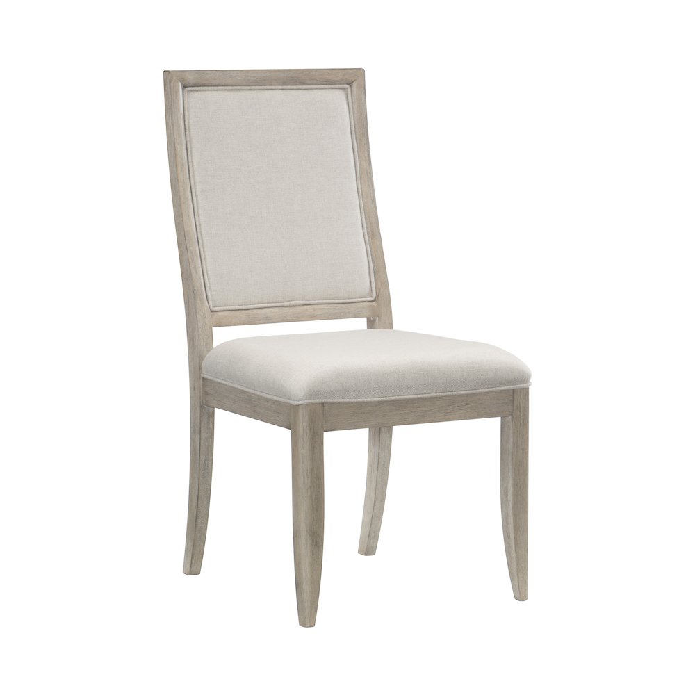 Mckewen Wood Dining Room Side Chair, set of 2 in White gray. Picture 1