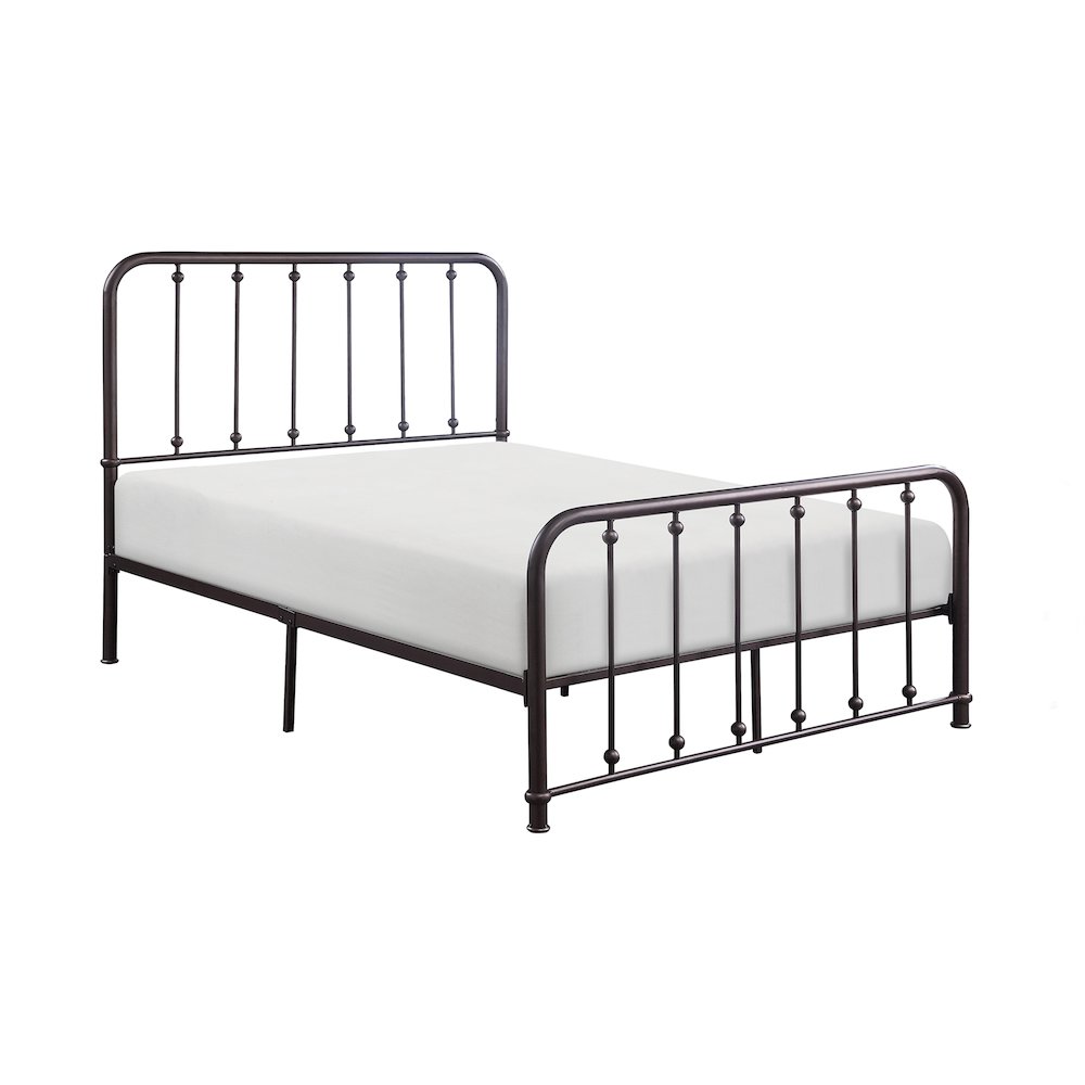 Larkspur Metal Full Metal Platform Bed in Dark Bronze. Picture 1