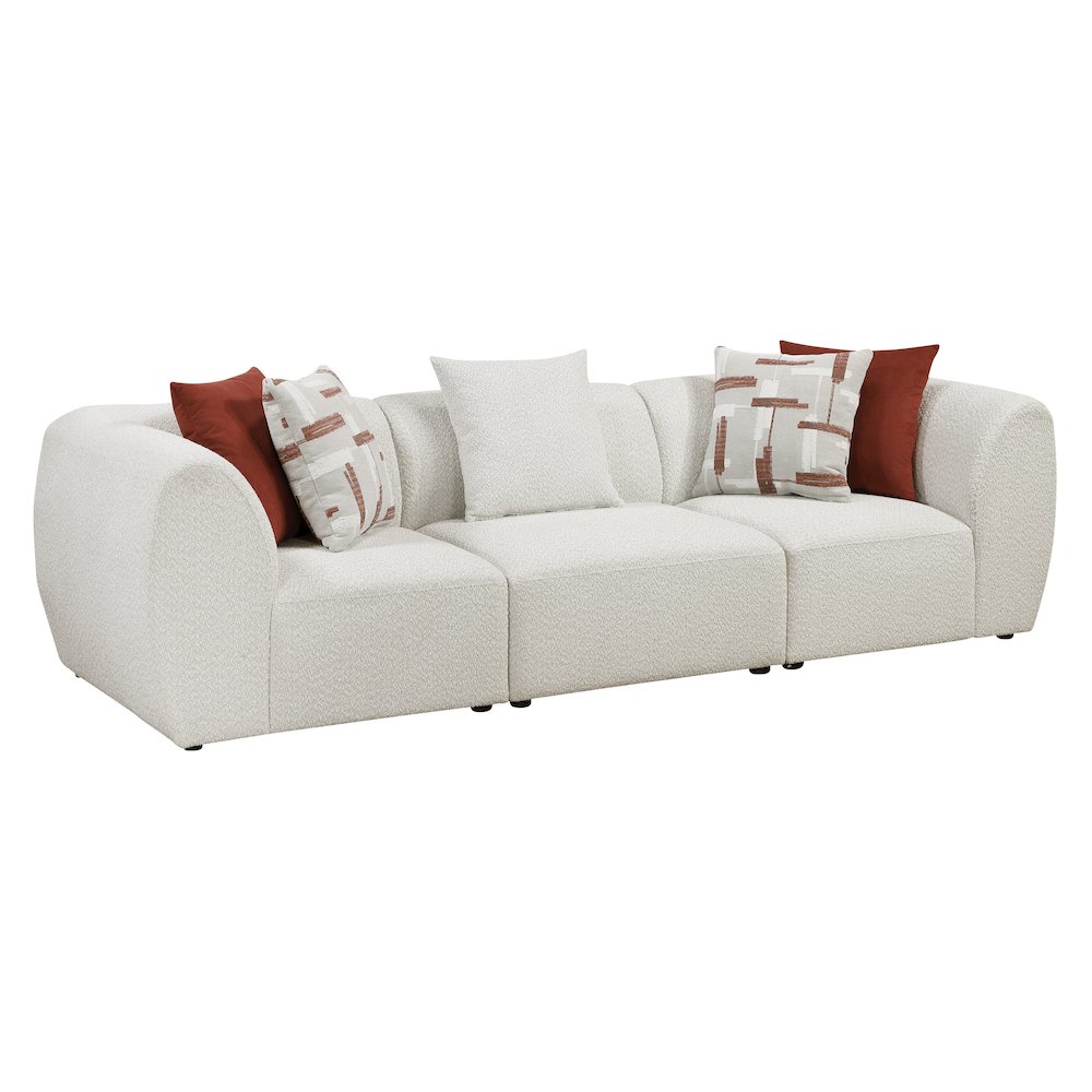 Franz Chenille Sofa in Beige. Picture 1
