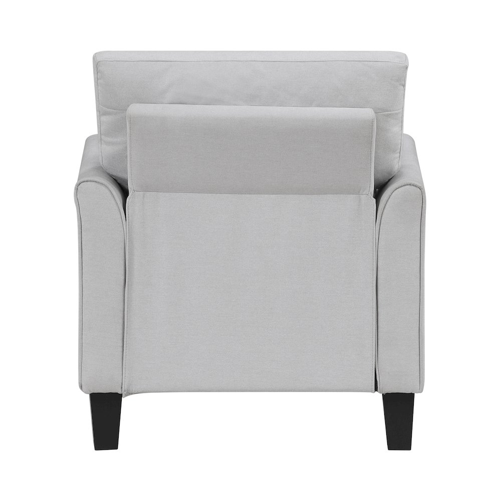 Aliana Textured 3pc Set: Sofa, Loveseat, Chair in Gray. Picture 8
